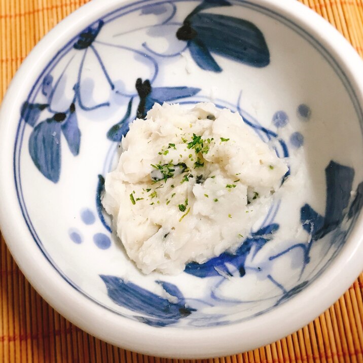 【離乳食後期】里芋の海苔と青のり混ぜ